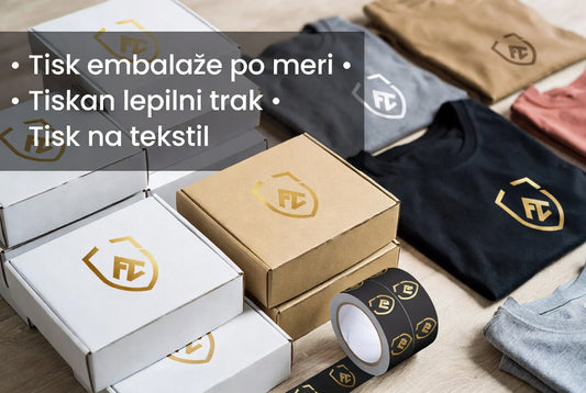 Tisk embalaže po meri, tiskan lepilni trak in tekstil – Zakaj je personalizacija ključ do uspeha vaše blagovne znamke v 2026