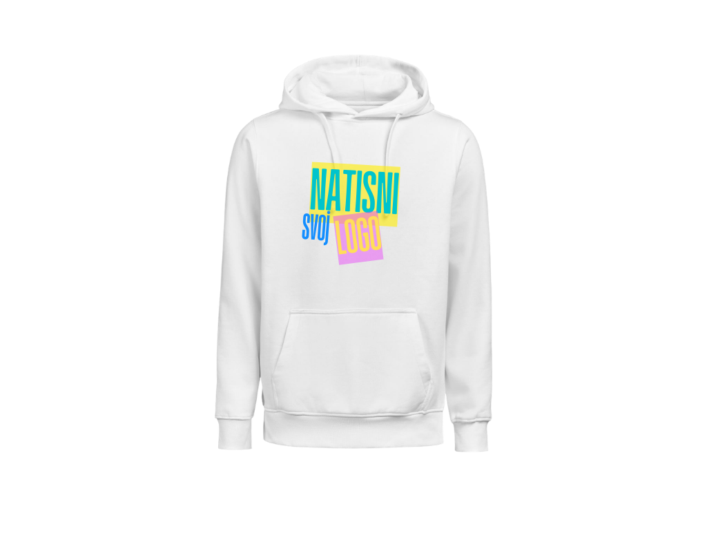 UNI Hoodie  – Velik tisk logotipa spredaj – Personaliziran/po meri