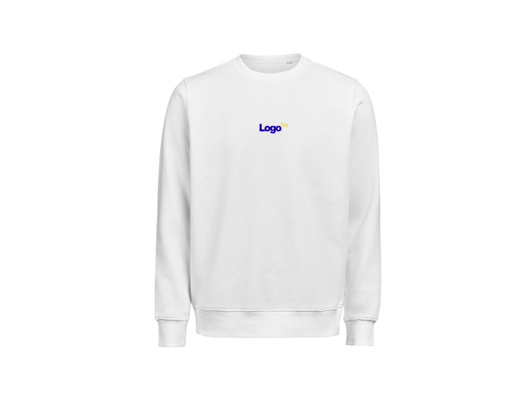 UNI Pulover – Mali tisk logotipa spredaj + Velik tisk logotipa zadaj – Personaliziran/po meri