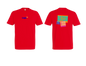 Moška majica 100 % bombaž – Mali tisk logotipa spredaj+velik zadaj – Personalizirana majica po meri