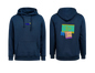 UNI Hoodie – Mali tisk logotipa spredaj + Velik tisk logotipa zadaj – Personaliziran/po meri