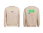 UNI Pulover – Mali tisk logotipa spredaj + Velik tisk logotipa zadaj – Personaliziran/po meri