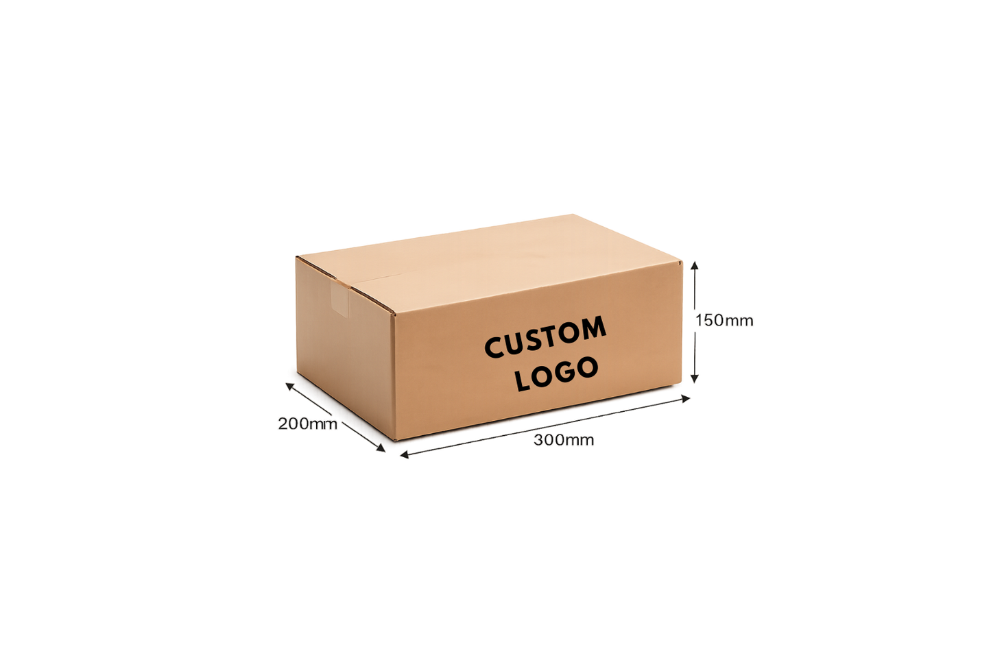 Kartonska škatla s tiskom 300x200x150 mm
