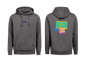 UNI Hoodie – Mali tisk logotipa spredaj + Velik tisk logotipa zadaj – Personaliziran/po meri