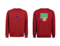 UNI Pulover – Mali tisk logotipa spredaj + Velik tisk logotipa zadaj – Personaliziran/po meri