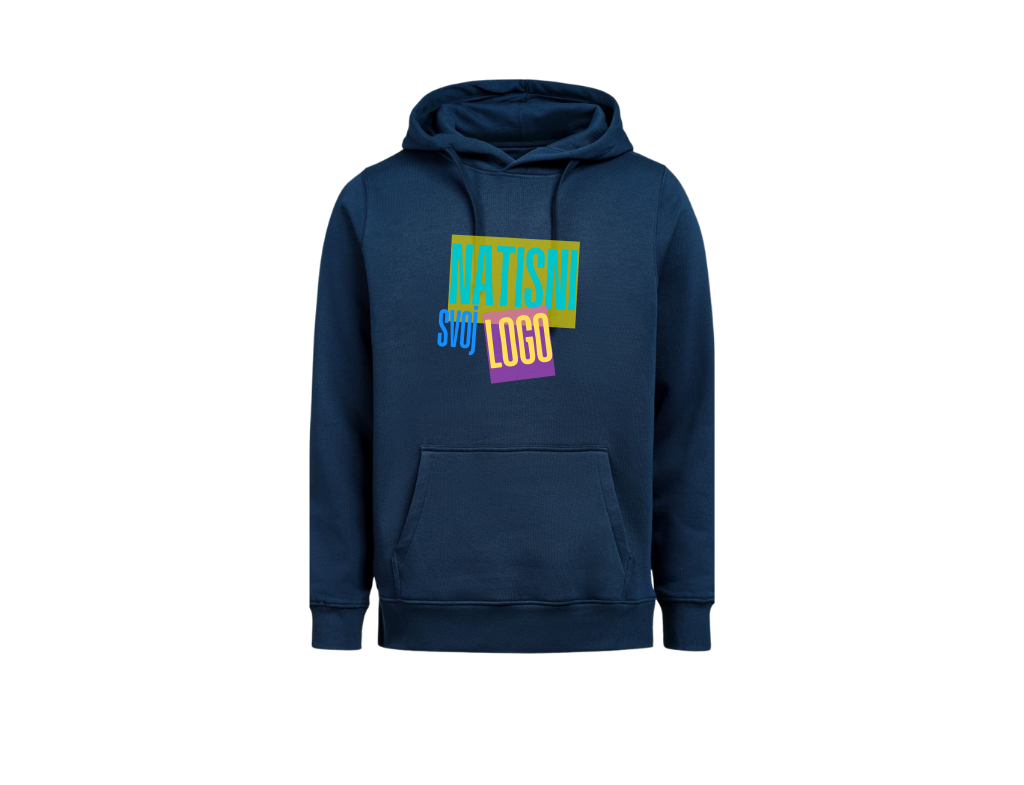 UNI Hoodie  – Velik tisk logotipa spredaj – Personaliziran/po meri