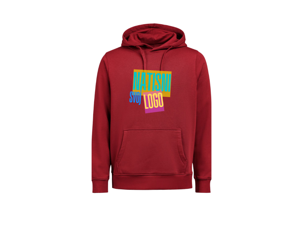UNI Hoodie  – Velik tisk logotipa spredaj – Personaliziran/po meri