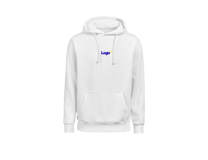 UNI Hoodie – Mali tisk logotipa spredaj + Velik tisk logotipa zadaj – Personaliziran/po meri