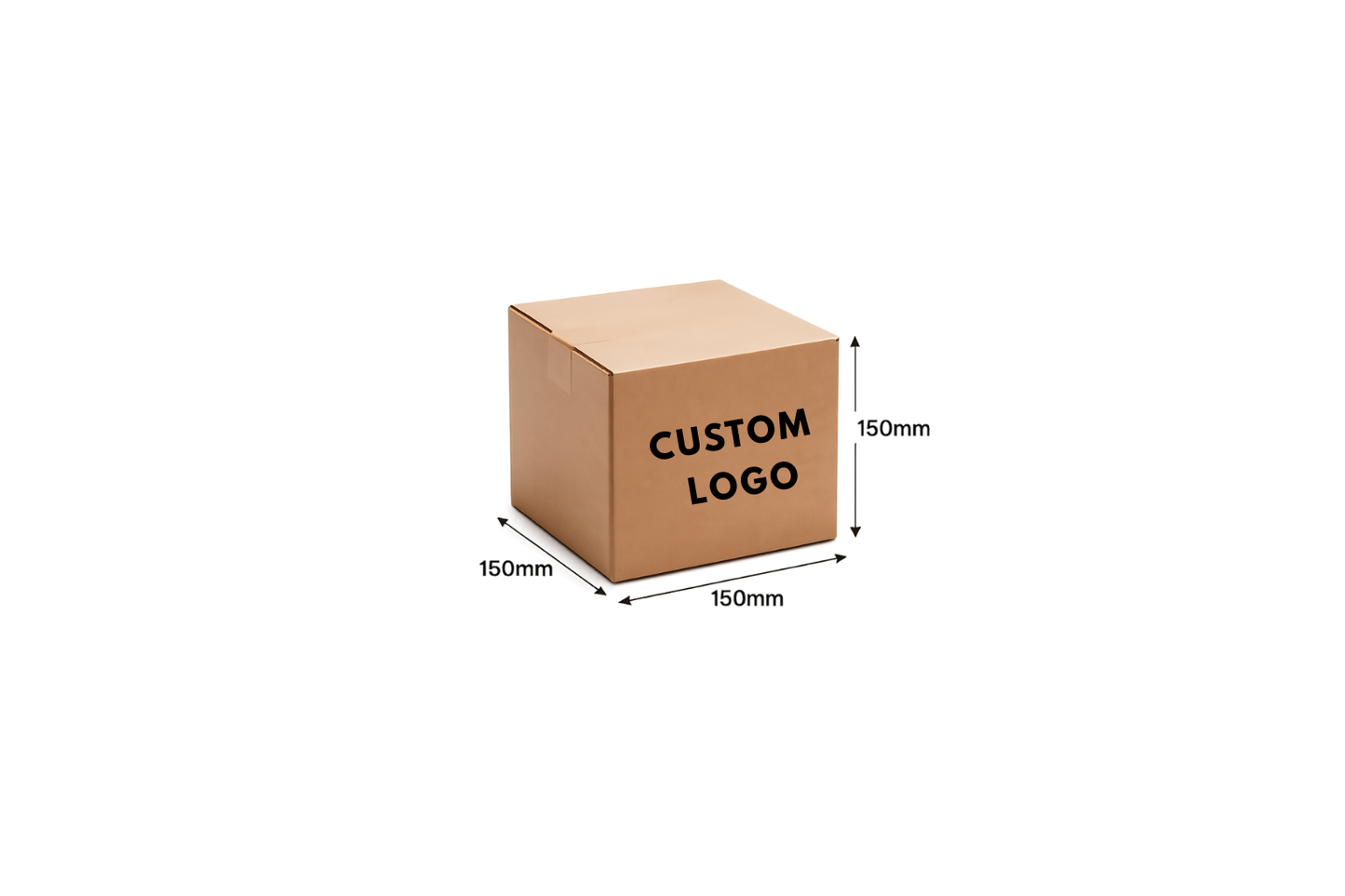 Kartonska škatla s tiskom 150x150x150 mm