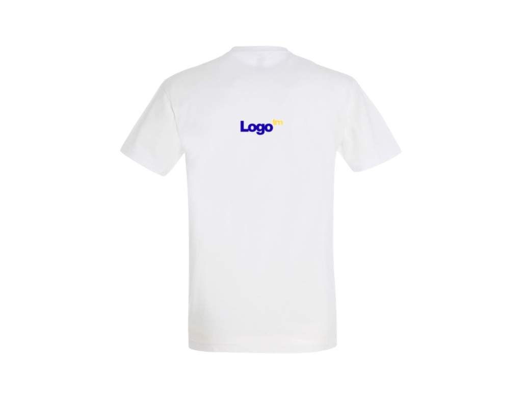 UNI Majica 100 % bombaž  – Mali tisk logotipa spredaj – Personalizirana majica po meri