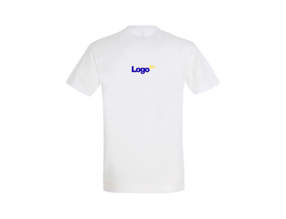 UNI Majica 100 % bombaž  – Mali tisk logotipa spredaj – Personalizirana majica po meri