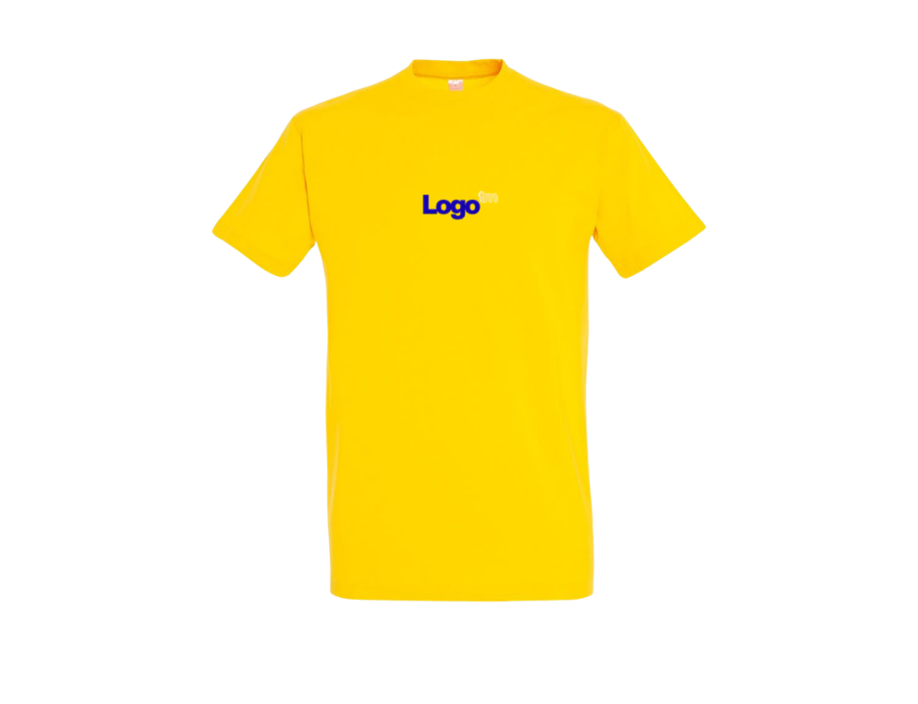 UNI Majica 100 % bombaž  – Mali tisk logotipa spredaj – Personalizirana majica po meri