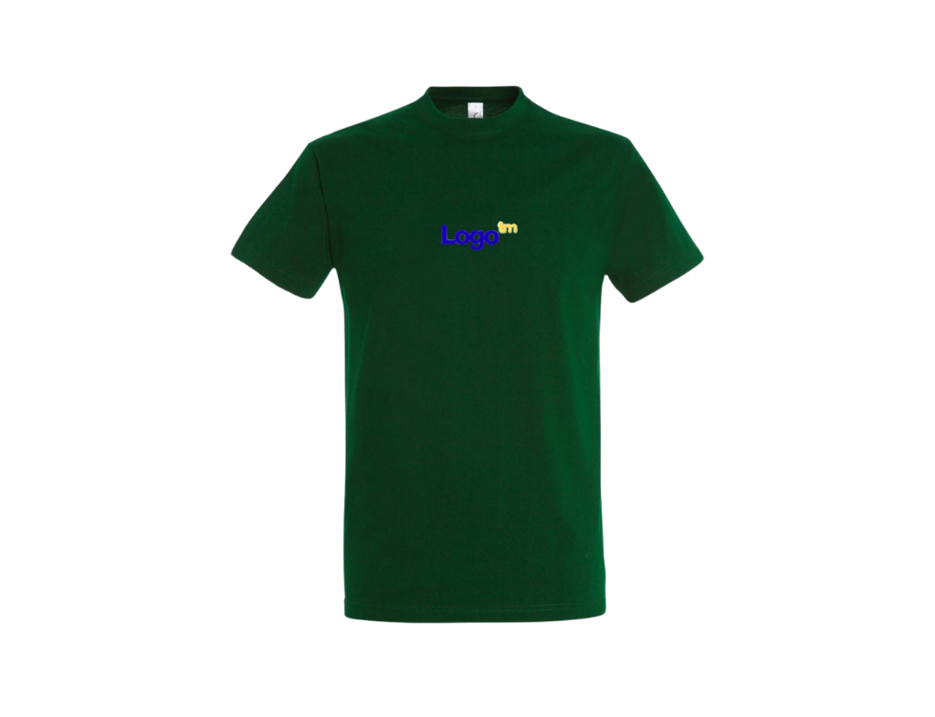 UNI Majica 100 % bombaž  – Mali tisk logotipa spredaj – Personalizirana majica po meri