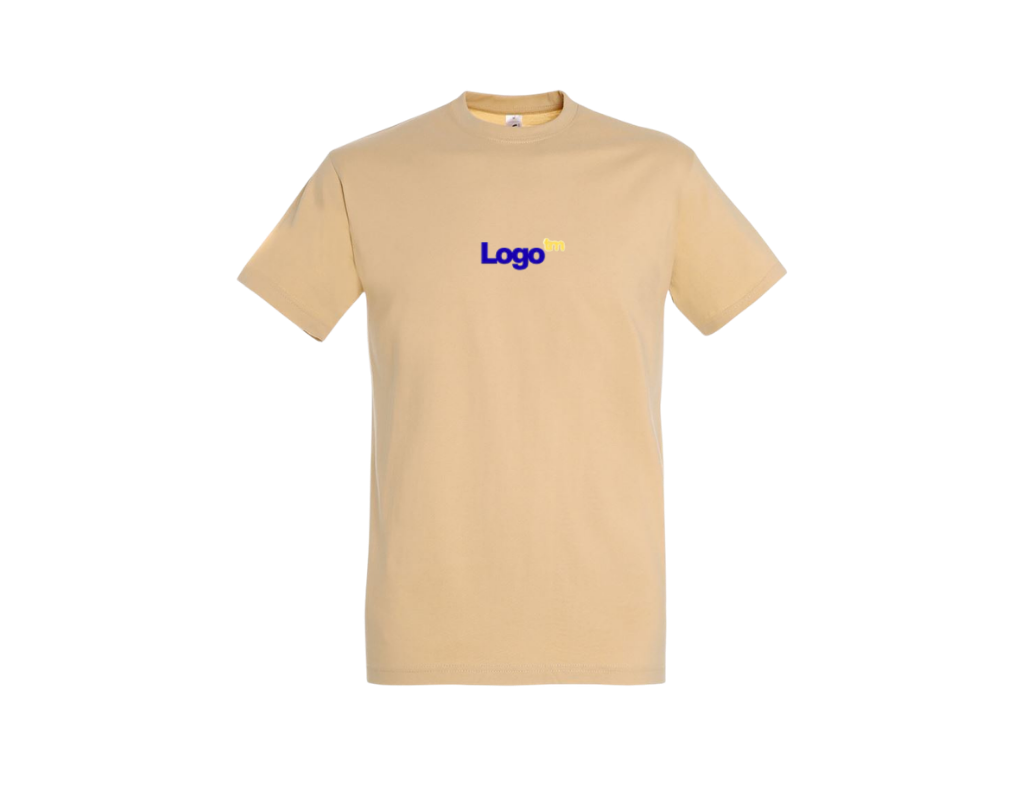 UNI Majica 100 % bombaž  – Mali tisk logotipa spredaj – Personalizirana majica po meri