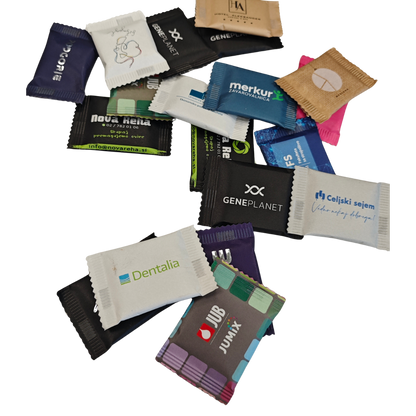 Personalizirane 5g čokoladice za promocijo podjetja 0,25 eur/kom + DDV