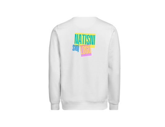 UNI Pulover – Mali tisk logotipa spredaj + Velik tisk logotipa zadaj – Personaliziran/po meri