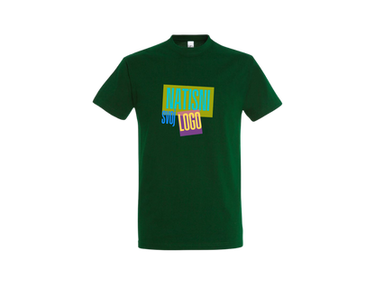 UNI Majica 100 % bombaž – Velik tisk logotipa spredaj – Personalizirana majica po meri